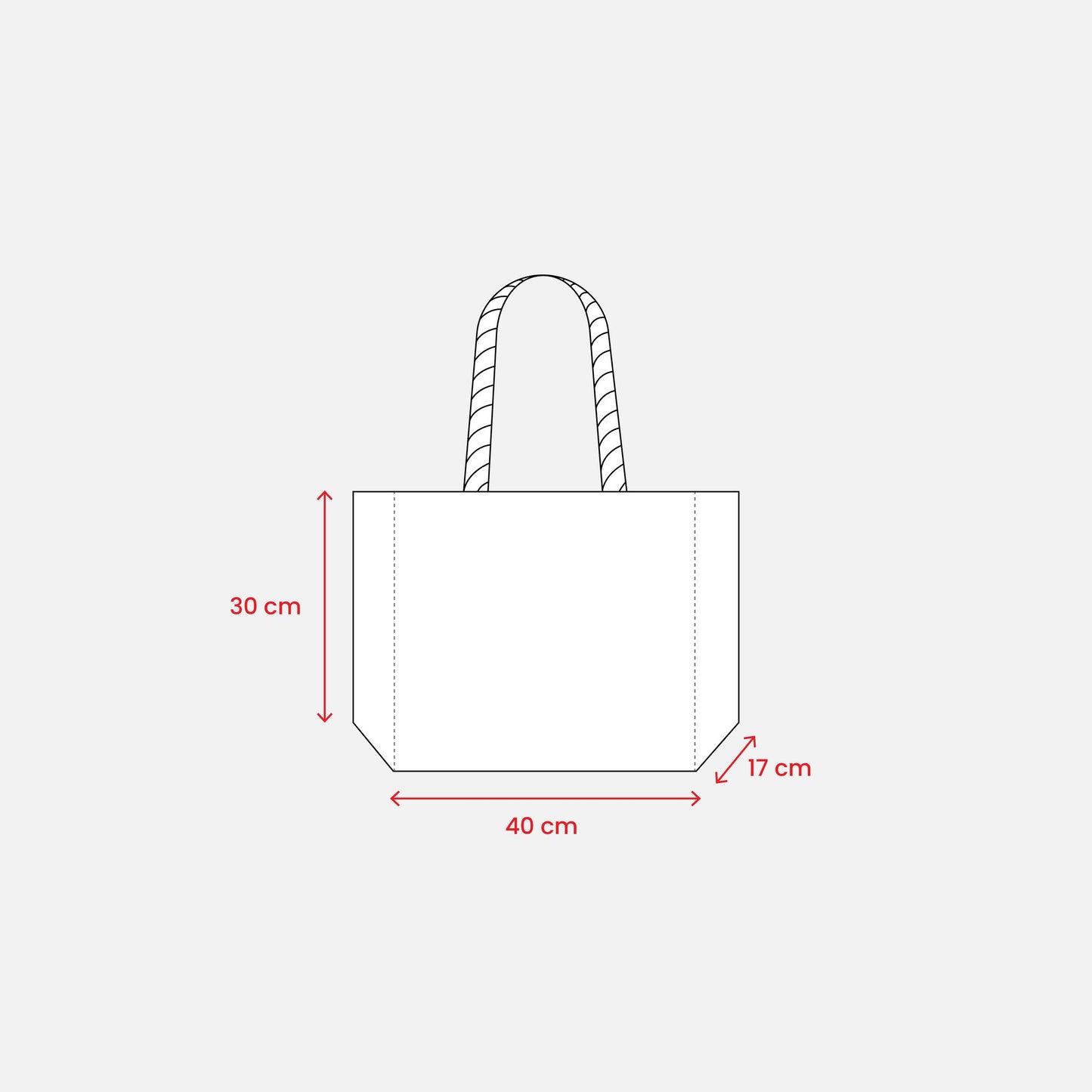 Borsa Juta Mare Manici in Corda Borsa